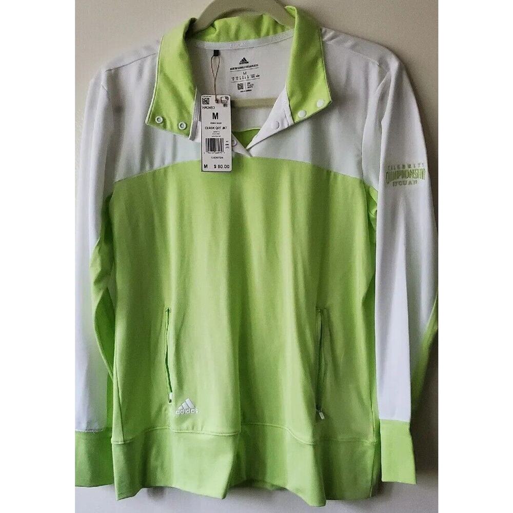 Adidas Womens Golf Jacket Med Pullover Snap V Neck
